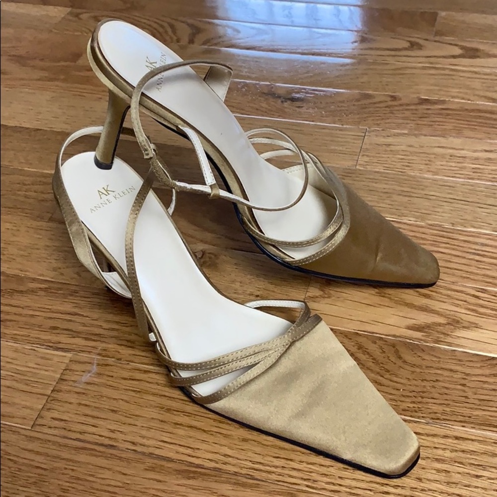 Anne Klein Satin Strappy Heels